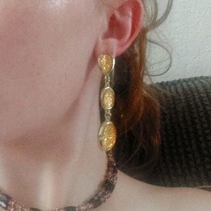 Drop earrings yellow/gold